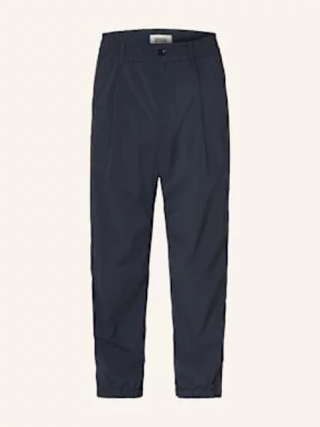Drykorn Chino Kalhoty Lirog Relaxed Fit Se Zkrácenými Nohavicemi tmavě modrá