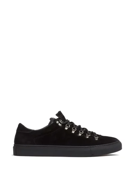 Sneakerși Diemme cu șireturi din piele de căprioară negru