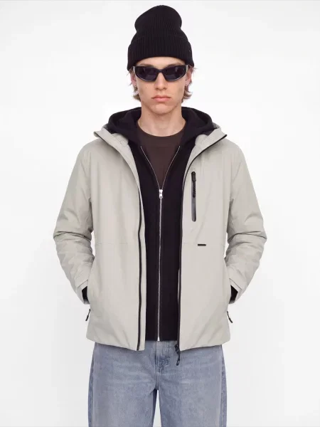 JACK & JONES Geacă de primăvară-toamnă JCOLEGACY deschis gri