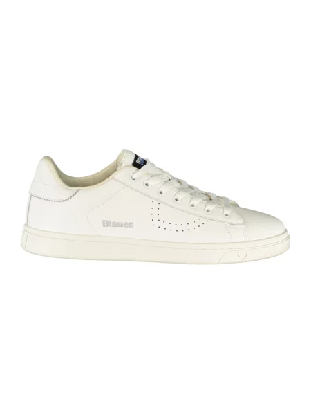 Sneakersy Blauer skórzane białe