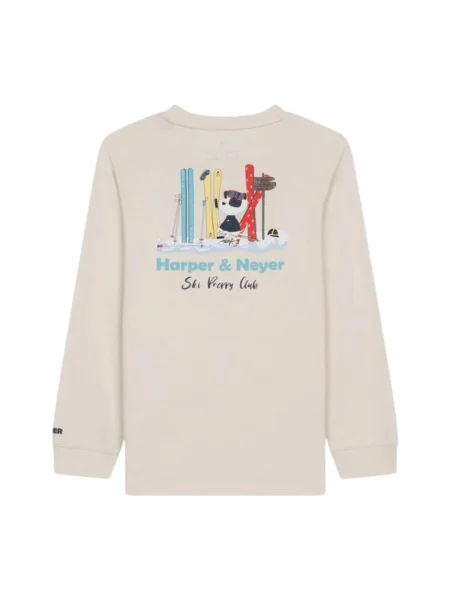 Tricou copii Harper And Neyer alb