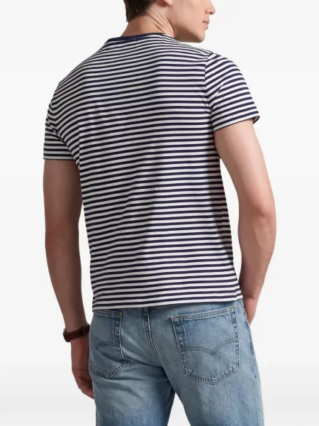 Pletena prugasta vesta Polo Ralph Lauren plava