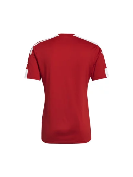 Krótka koszulka Adidas z nadrukiem czerwona