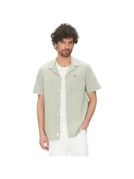 Košile Tommy Jeans zelená