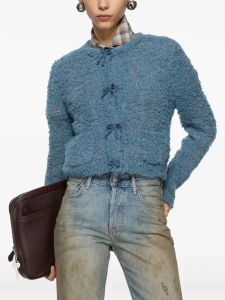 Cardigan Acne Studios cu funde maro