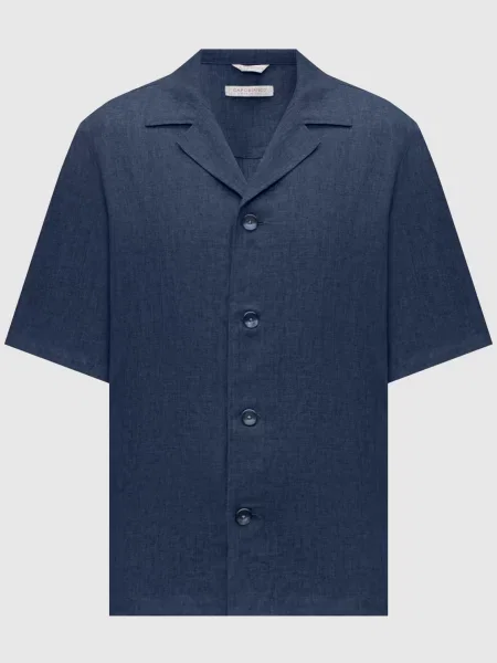 Сорочка з льону Capobianco синя
