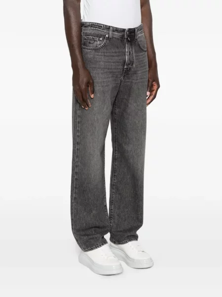 Rovné kalhoty Jacob Cohen s 5 kapsami šedé