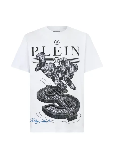 Ursuleț de pluș tricou Philipp Plein alb