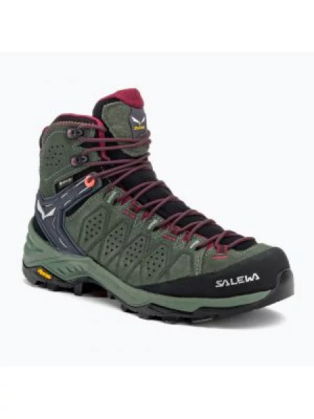 Buty trekkingowe Salewa Alp Trainer 2 Mid GTX duck green/rhododendon zielone