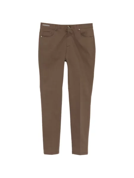 Pantaloni Corneliani cu 5 buzunare maro