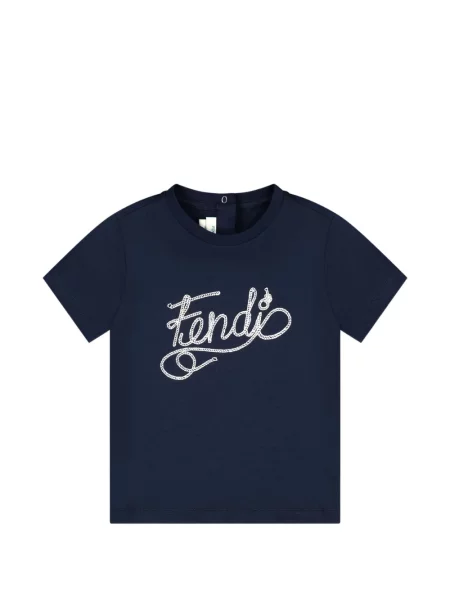 Koszulka dziecięca Fendi niebieska