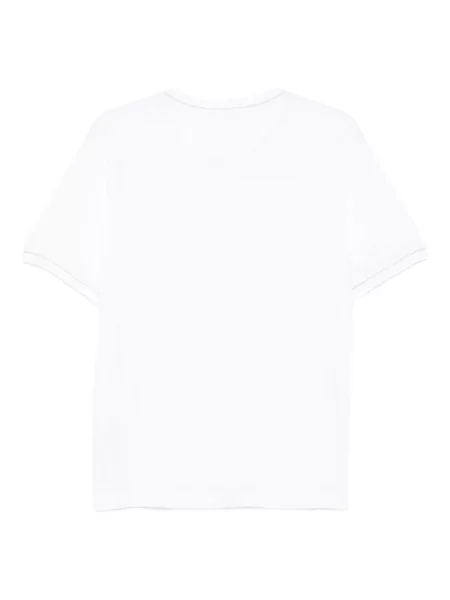 Tricou Eleventy cu decolteu rotund alb