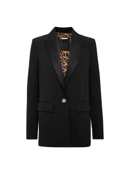 Marynarka Philipp Plein w tygrysie prążki czarna