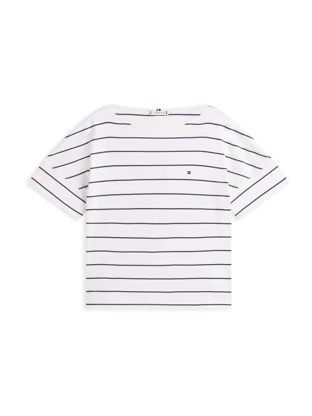 TOMMY HILFIGER Majica CODY crna bijela