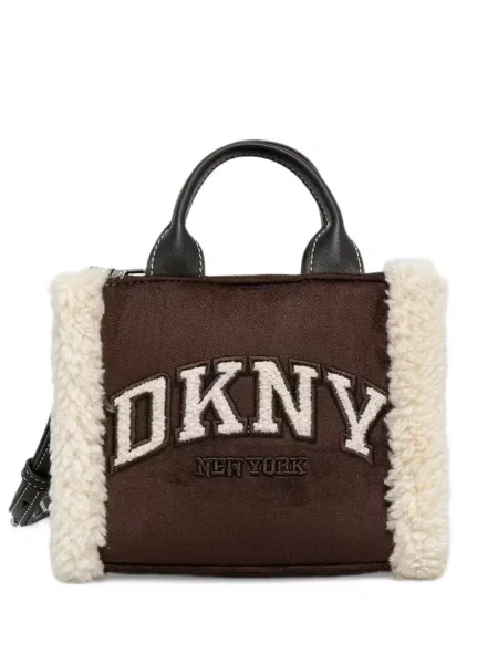 Шопинг чанта Dkny кафяво