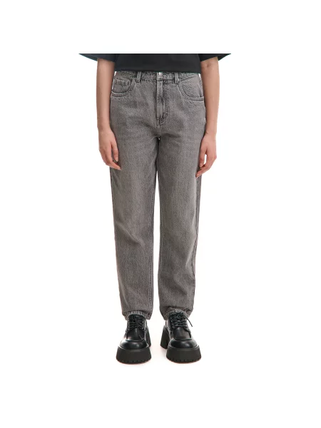 Джинсы мом Cropp серые