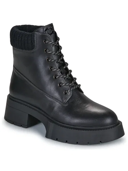 Pantofi Coach cu șireturi din piele negru