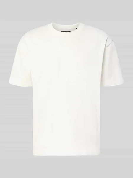 T-shirt o kroju relaxed fit z czystej bawełny Marc O'polo biała