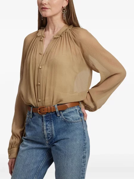 Bluză Ralph Lauren Collection plisată