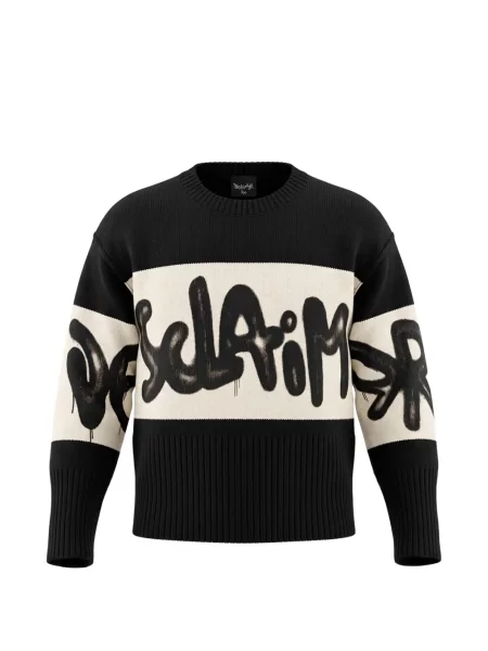 Sweter dziecięcy Disclaimer czarny