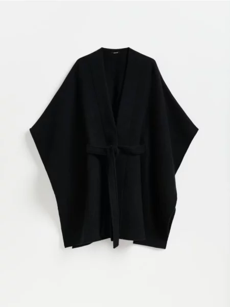 Reserved LADIES` PONCHO negru