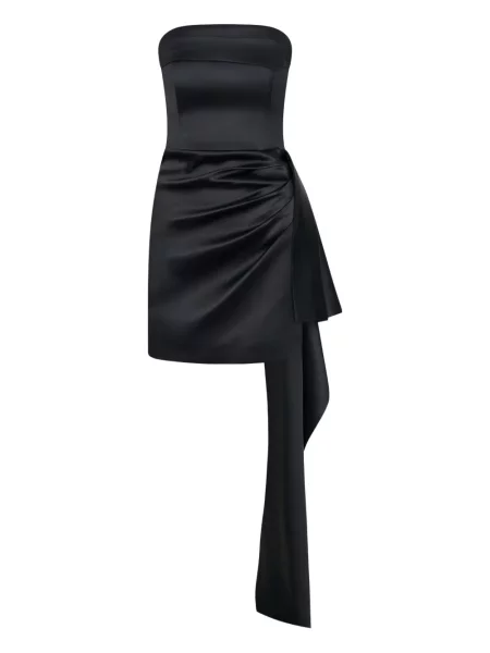 Rochie mini Nicholas drapată de costum negru