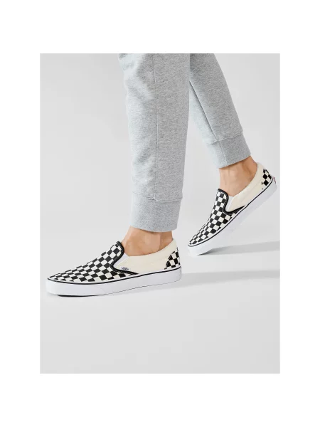 Tenisky VANS Classic Slip-On Blk/Whtchckerboard/Wht