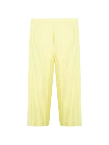 Pantaloni Issey Miyake galben