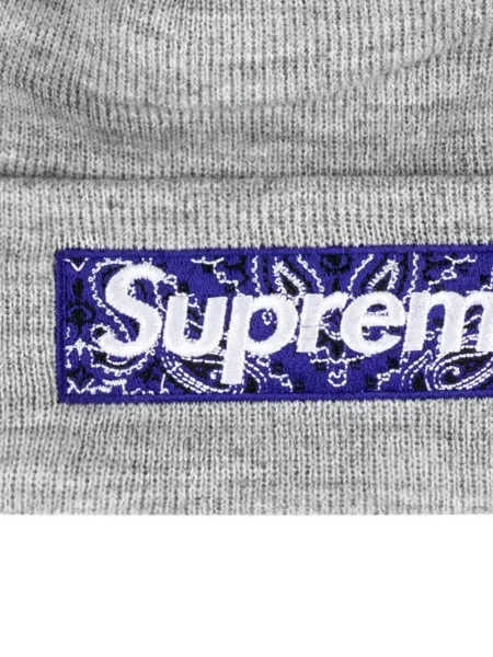 Megztas kepurė Supreme pilka
