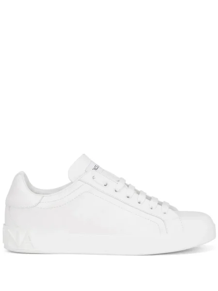 Sneakerși Dolce & Gabbana Portofino din piele alb