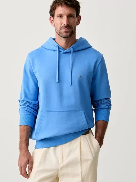 Tommy Hilfiger hanorac cu glugă pentru bărbați din albastru