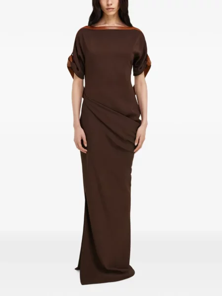Lung rochie Ferragamo maro
