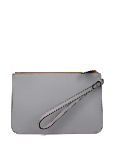 Geantă Burberry din piele cu imagine gri