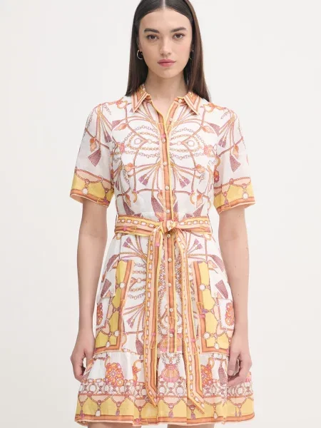 Hale Bob sukienka letnia lniana Aula biała