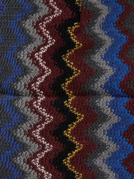 Căciulă Missoni tricotate albastru