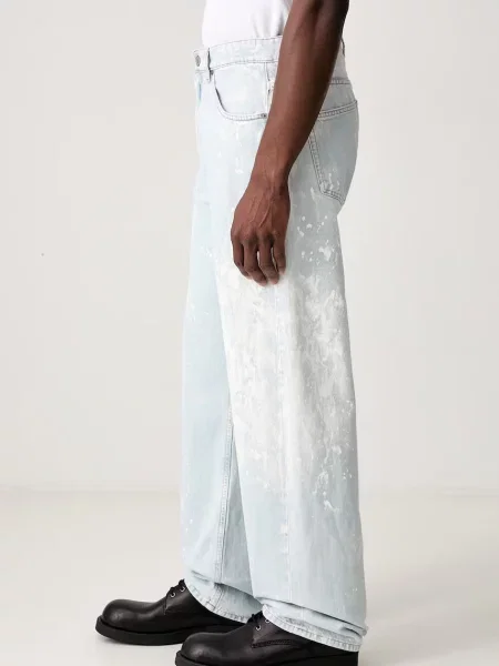 Maison Margiela egyenes férfi farmer kék