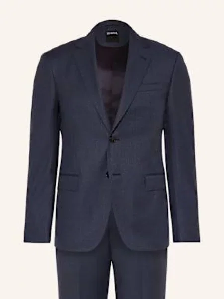 Zegna Oblek Extra Slim Fit tmavě modrá