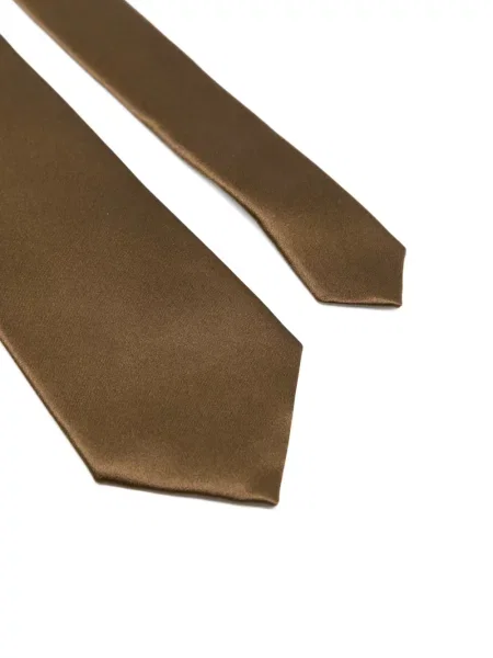 Krawat Saint Laurent brązowy