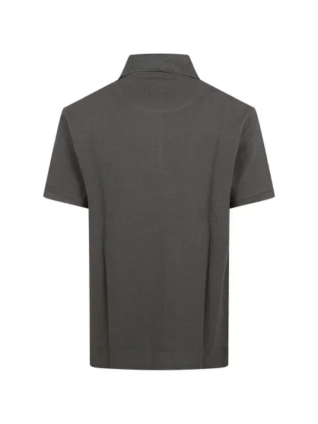 Tricou polo Etro cu broderie gri