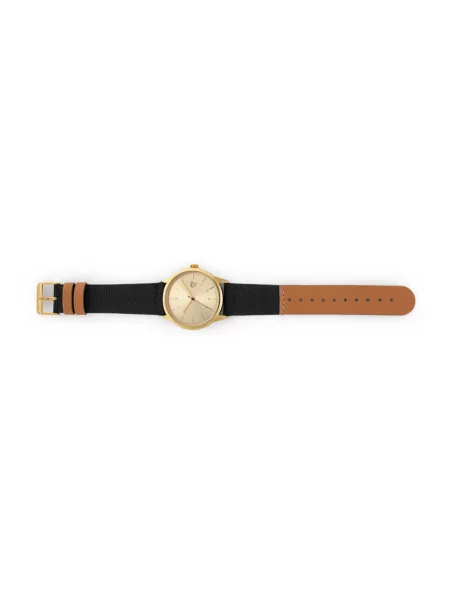 CHPO Rawiya Classic Gold Black Unisex Zegarki CHPO Szary Size: One size czarny