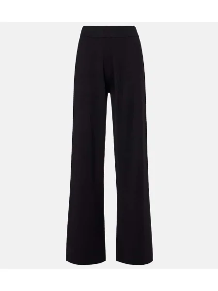 Pantaloni Jardin Des Orangers de lână negru