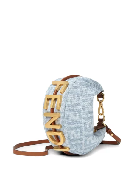 Geantă shopper Fendi albastru