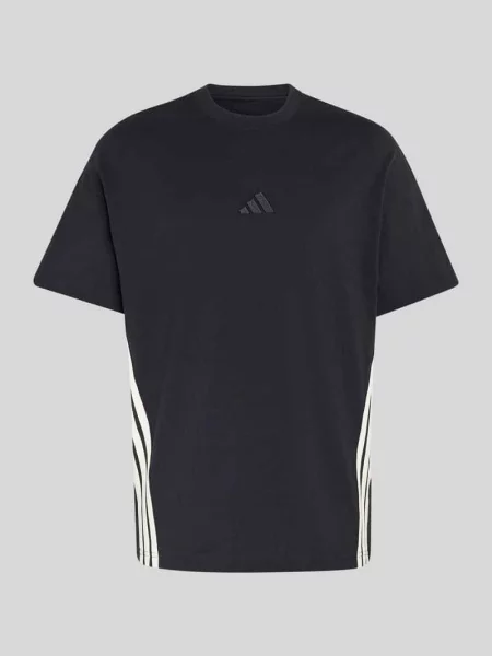 T-shirt o kroju relaxed fit z czystej bawełny Adidas Sportswear czarna