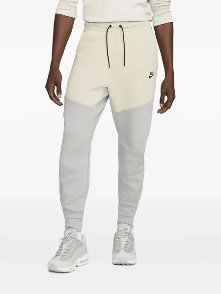 Pantaloni Nike din fleece alergare cu broderie negru