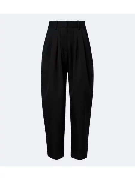 Pantaloni Isabel Marant de lână negru