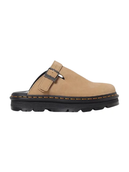 Klapki mules Dr. Martens brązowe