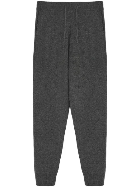 Pantaloni Yves Salomon tricotate gri
