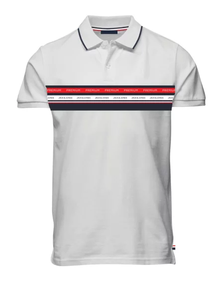 JACK & JONES Tricou JPRBLUWillow albastru marin / roșu alb