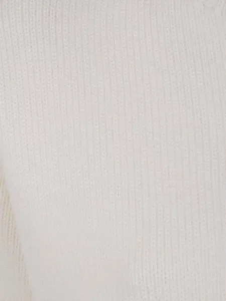 Pulover Drumohr de lână cu decolteu rotund alb