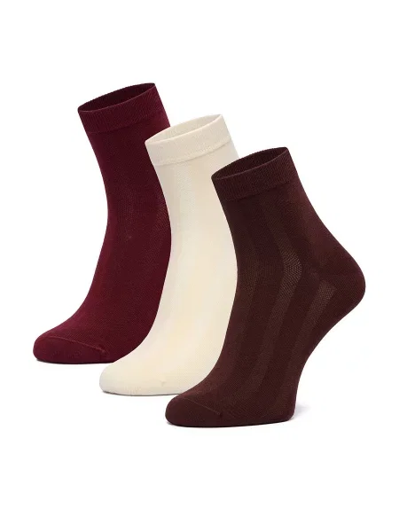 Șosete lungi Nine West 3 PACK Vișiniu